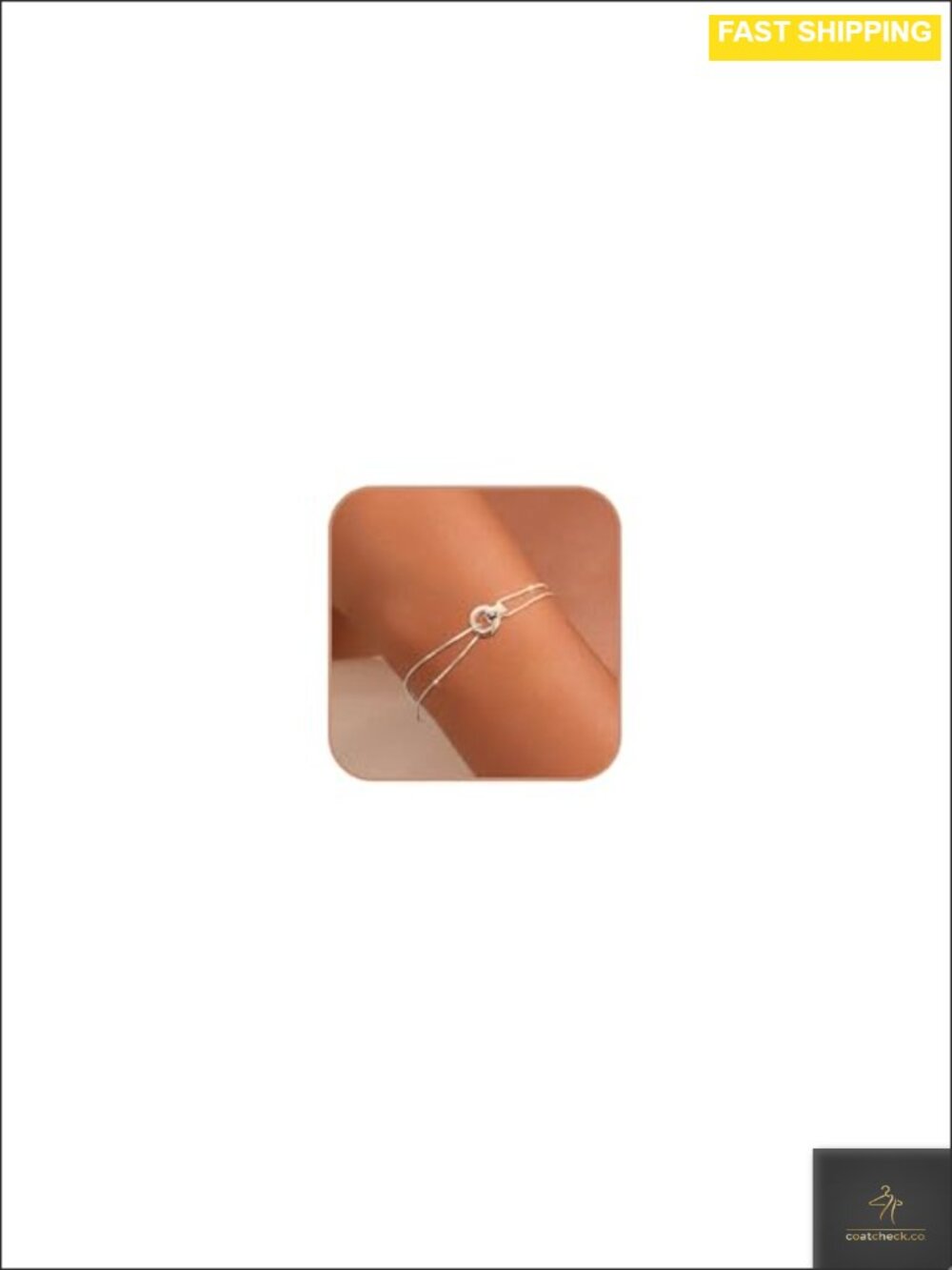 925 Sterling Silver Interlocking Bracelet Adjustable Friendship Gift